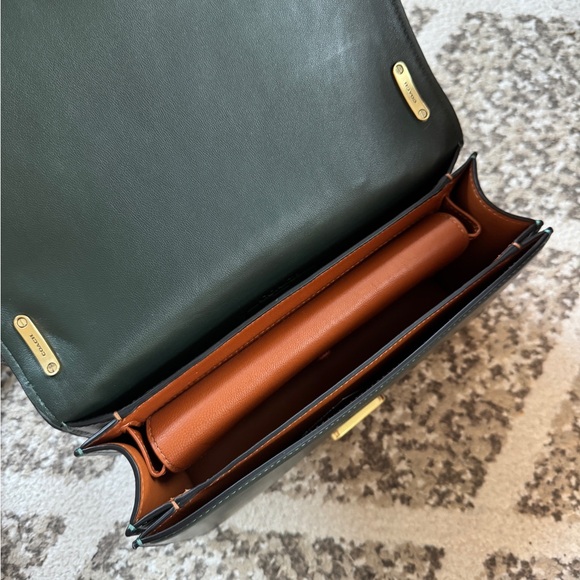 Coach Bandit Leather Crossbody Bag in Amazon Green - Picture 6 of 8